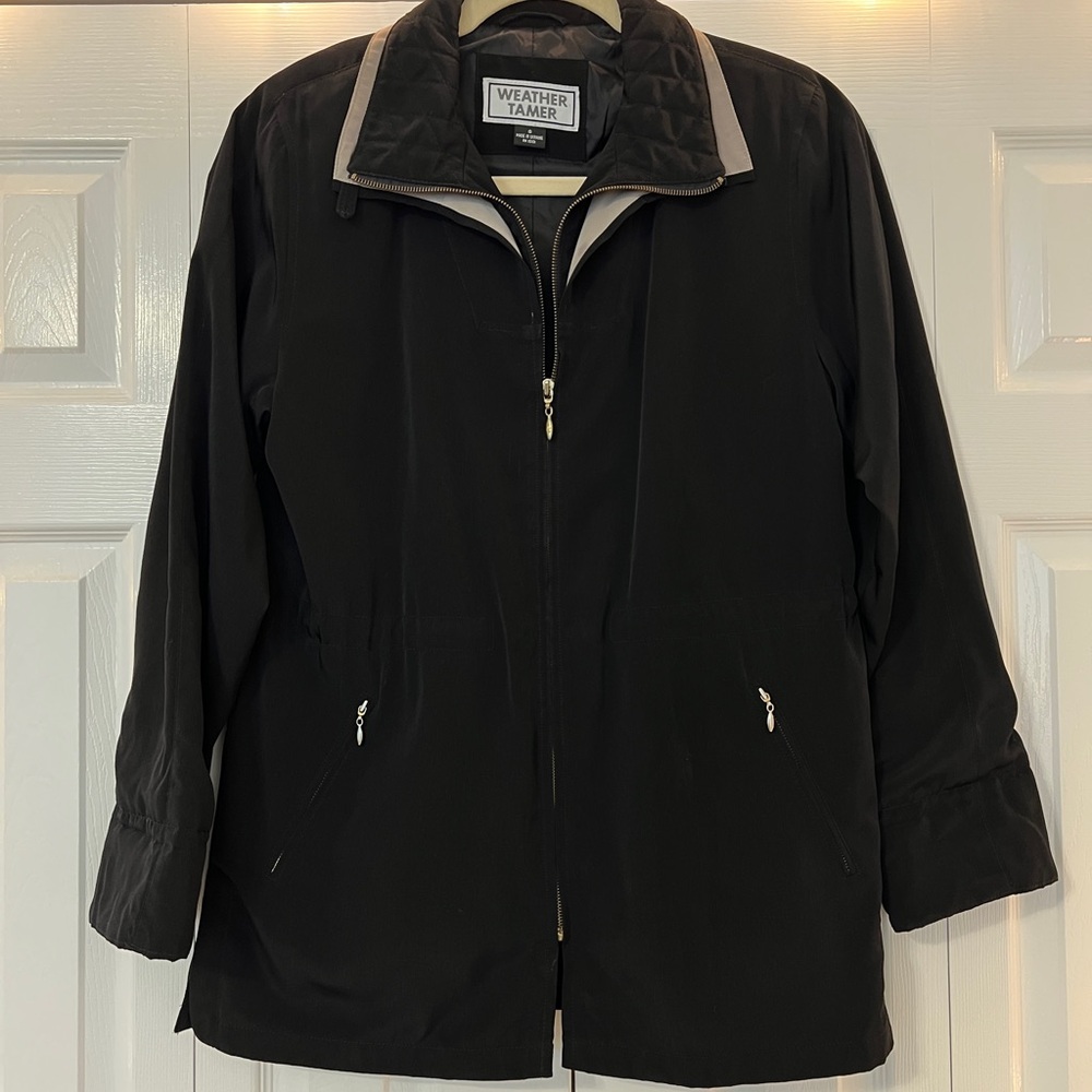 Weather Tamer Women's Black Rain Jacket